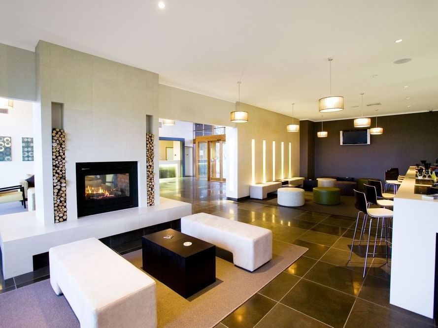 Bar and guest lounge