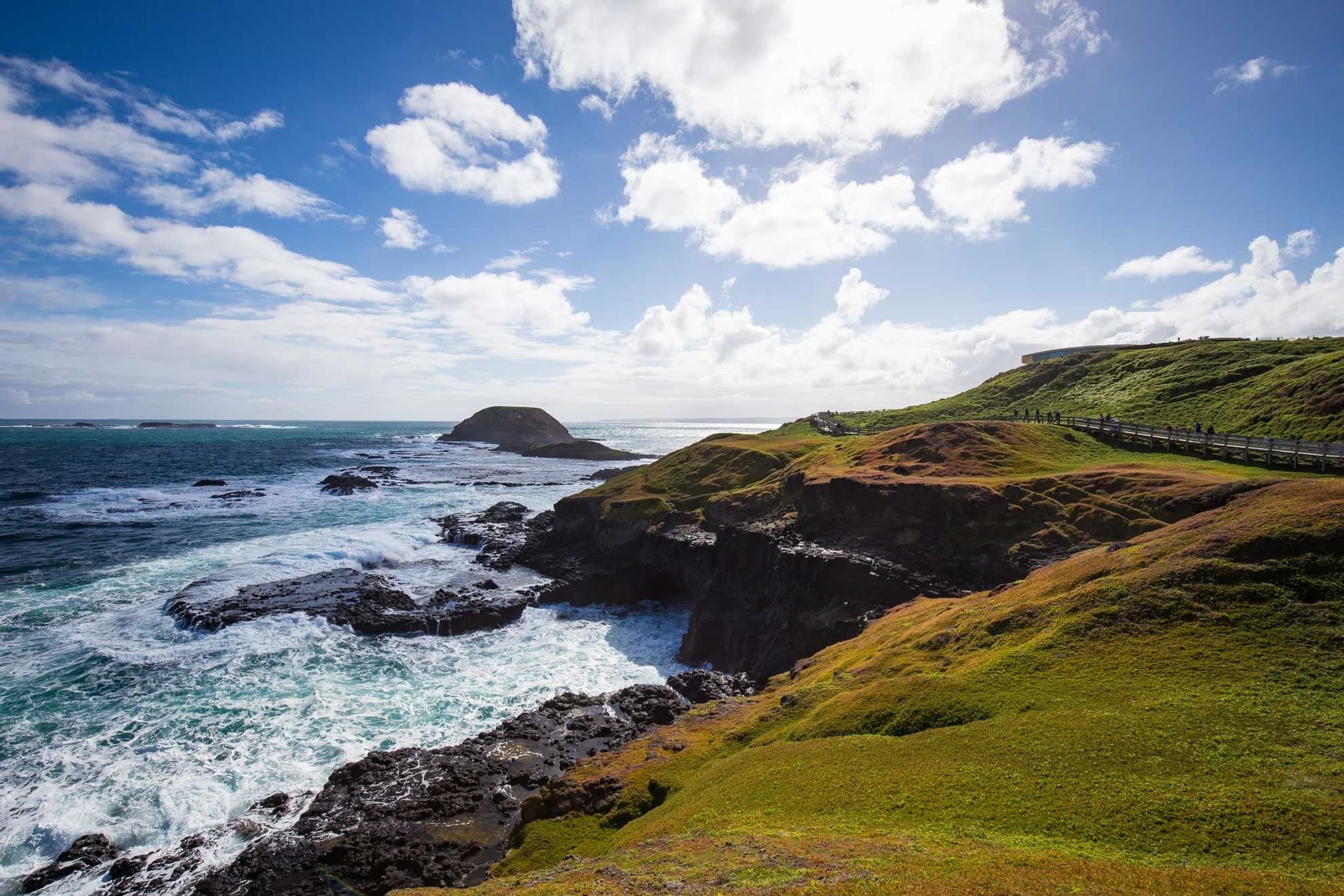 Landscape view of a coastline near Silverwater Resort
