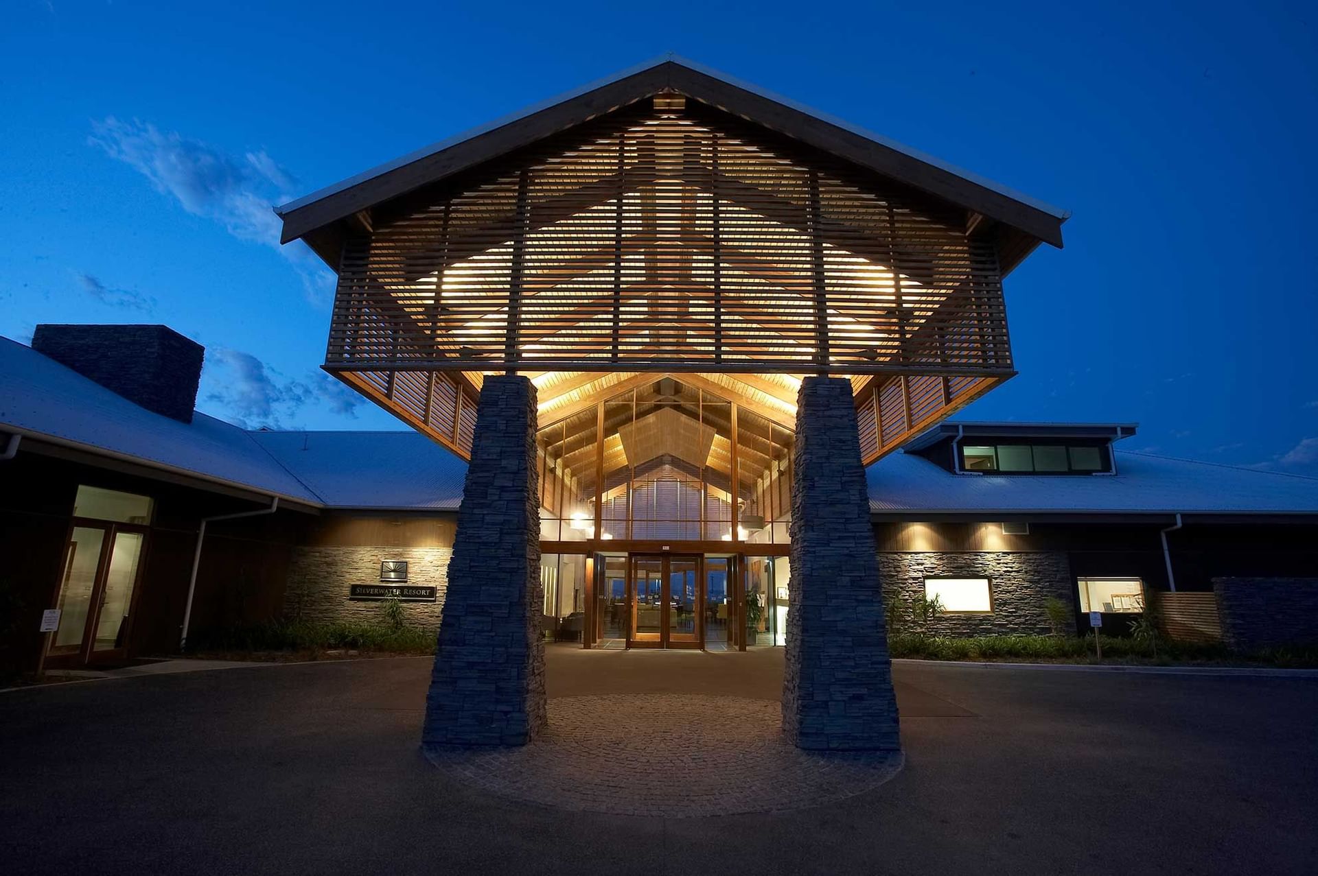 Exterior & front view of the entrance at Silverwater Resort